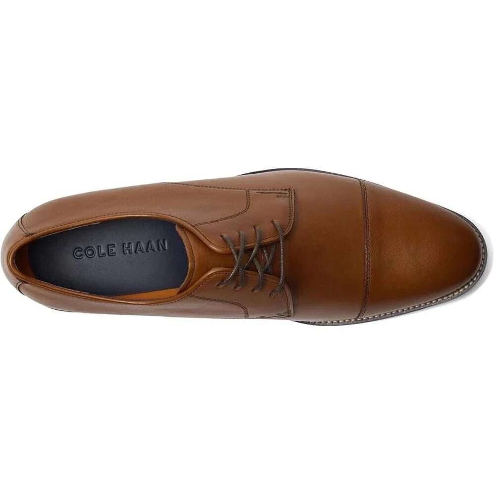 Cole Haan Lenox Hill C11632 Oxfords Men's 9 Brown Cap Toe Dress Shoes ZOGG377